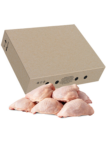                                 Broiler chicken thigh, skin on (frozen) frozen, wholesale                                