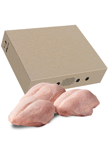 Broiler chicken breast, skin on