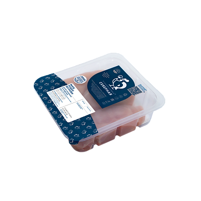 Broiler chicken breast fillet without skin, individually packed