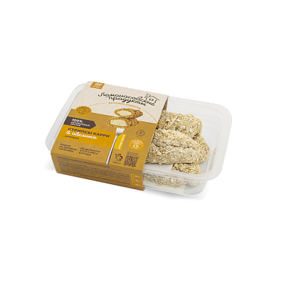 Curry strips in oatmeal