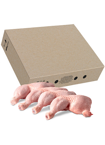                                 Broiler chicken leg quarter with backbone, skin on frozen, wholesale                                
